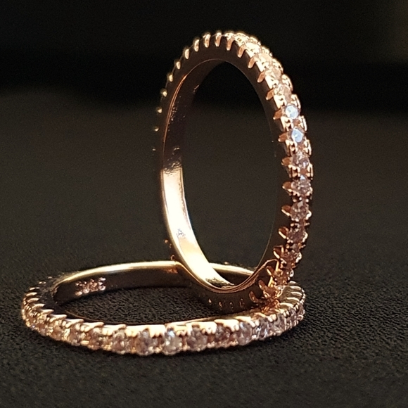 New Rose Gold Stackable Eternity Ring - Picture 3 of 5